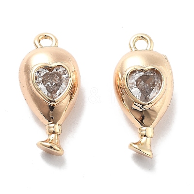 Rack Plating Brass Charms KK-M102-19G-A-1