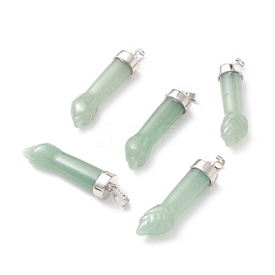 Natural Gemstone Pendants G-K322-01-1