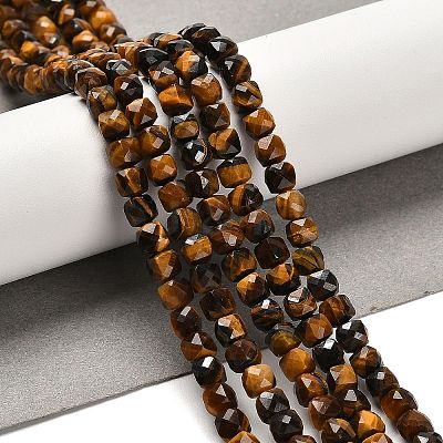Natural Tiger Eye Beads Strands X-G-B107-B02-02-1