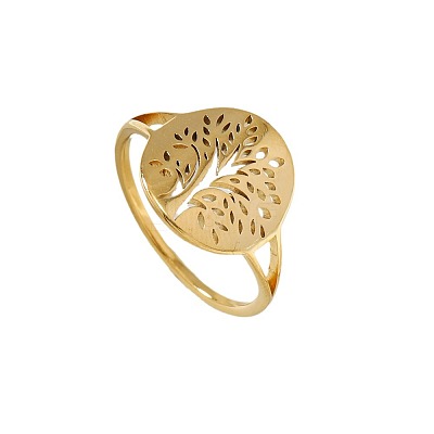 Tree of Life 201 Stainless Steel Finger Rings FS-WG3B6B9-02-1