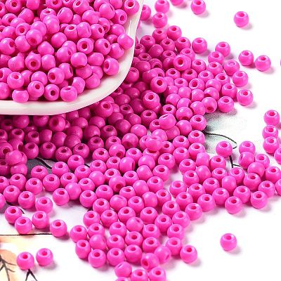 Baking Paint Glass Seed Beads SEED-H002-I-B511-1