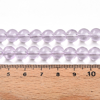 Baking Paint Transparent Glass Beads X1-DGLA-N006-8mm-05-1