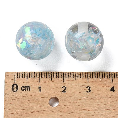 Transparent Resin with Paillette Beads RESI-G110-01A-1
