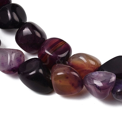 Natural Agate Beads Strands G-L630-F01-01C-1