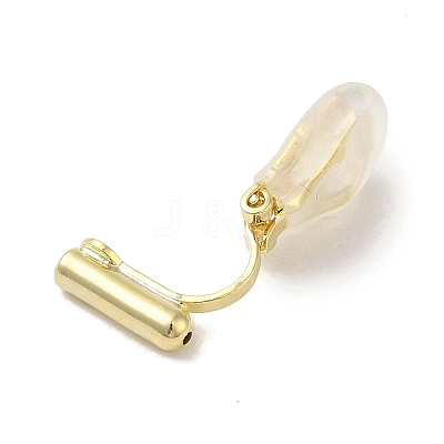 Brass Clip-on Earring Findings LS-KK-K371-13G-1