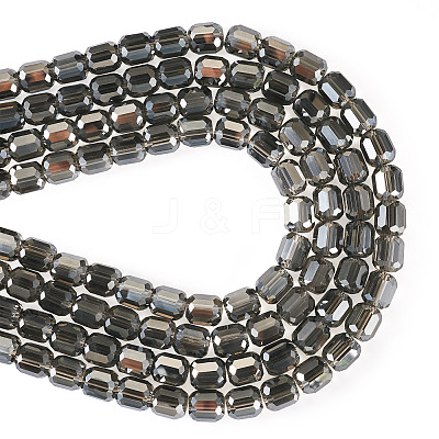 2 Strands Transparent Electroplate Glass Beads Strand GLAA-TA0002-62-1