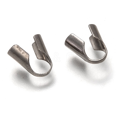 Tarnish Resistant 304 Stainless Steel Folding Crimp Ends LS-STAS-G122-09P-B02-1