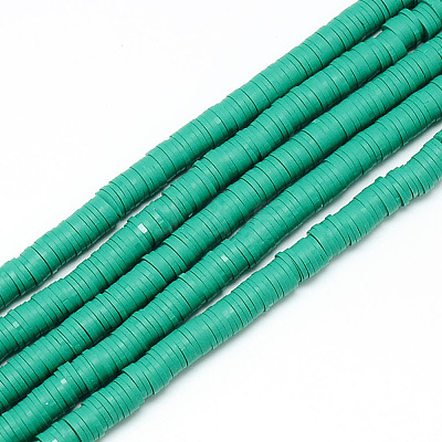 Handmade Polymer Clay Bead Strands CLAY-T002-6mm-08-1