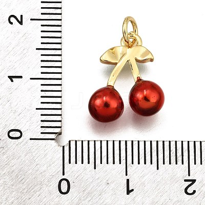 Brass Enamel Pendants KK-K401-47A-G-1