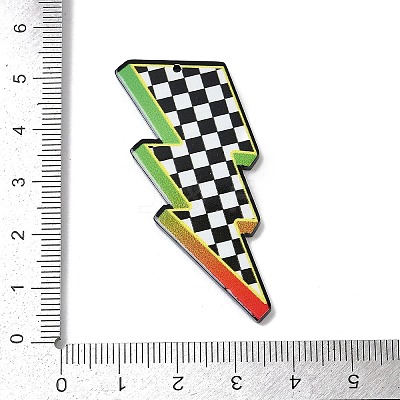 Double-side Printed Opaque Acrylic Pendants FIND-D283-09E-1