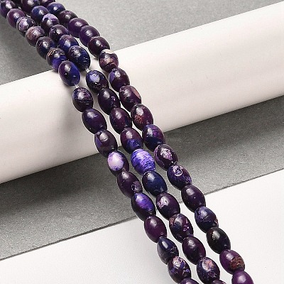 Synthetic Regalite/Imperial Jasper/Sea Sediment Jasper Beads Strands G-F765-J02-01-1