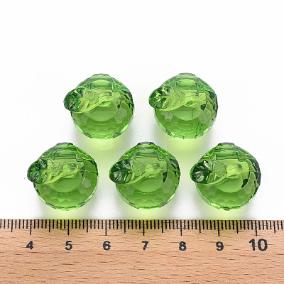 Transparent Acrylic Pendants TACR-T024-05B-925-1