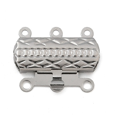 304 Stainless Steel Box Clasps STAS-M084-02A-P-1