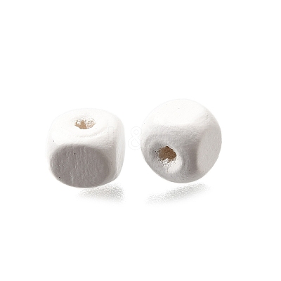 Spray Painted Wooden Beads WOOD-P021-01A-30-1