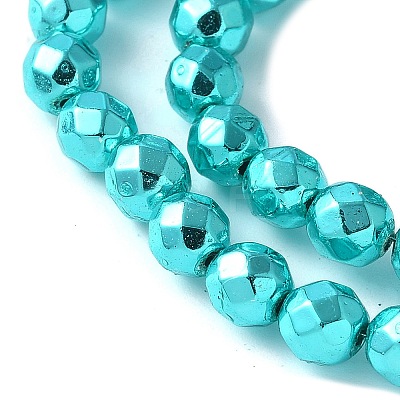 Electroplated Synthetic Non-magnetic Hematite Beads Strands G-B132-B01-01F-1