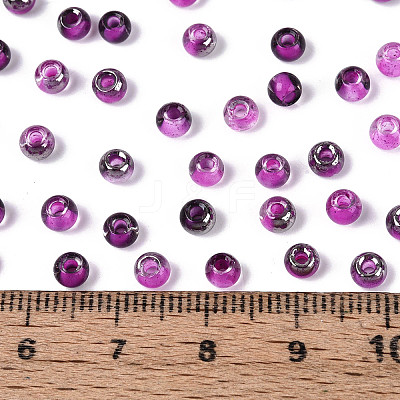 Transparent Inside Colours Glass Seed Beads SEED-T007-19A-04-1