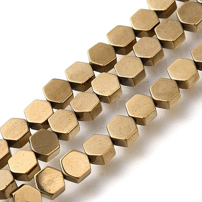 Electroplated Synthetic Non-magnetic Hematite Beads Strands G-C154-B01-01D-1
