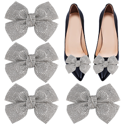4Pcs Rhinestone Shoe Buckle Clips FIND-FG0003-13C-1