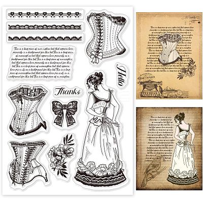 Custom PVC Plastic Clear Stamps DIY-WH0448-0284-1