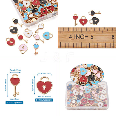 Alloy Enamel Pendants ENAM-TA0002-22-1