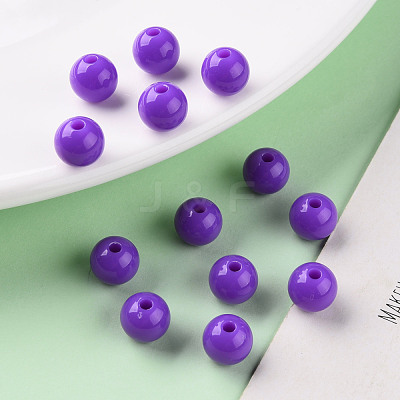 Opaque Acrylic Beads MACR-S370-C8mm-31-1