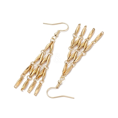 304 Stainless Steel Link Bar Dangle Earrings EJEW-JE05965-01-1