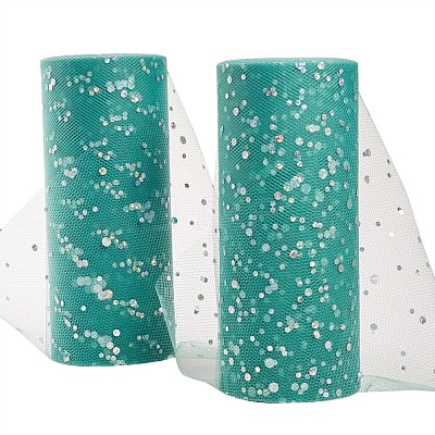 Glitter Sequin Deco Mesh Ribbons OCOR-BC0008-35-1
