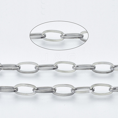 Tarnish Resistant 304 Stainless Steel Chains CHS-S001-03A-P-1