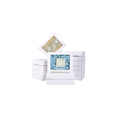 Rectangle Paper Biscuit Boxes with Clear Window CON-WH0107-02B-02-1