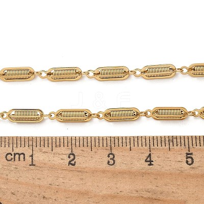 304 Stainless Steel Spiral Link Chain Necklaces NJEW-S442-10G-1