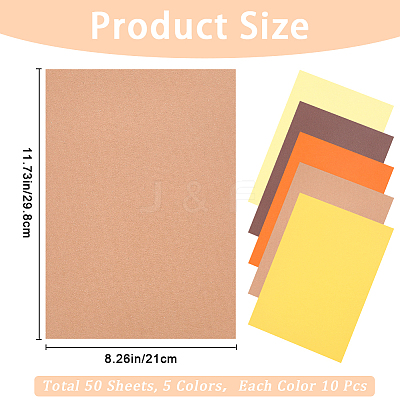 50 Sheets A4 Craft Paper Cardstock DIY-CP0010-85B-01-1