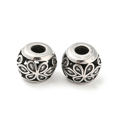 316 Surgical Stainless Steel Beads Hand Polished STAS-Q304-24AS-1