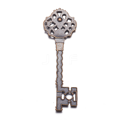 Key Tibetan Style Pendant Rhinestone Settings LS-TIBEB-A101291-R-LF-1