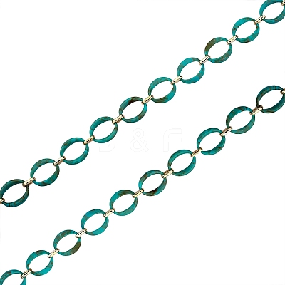 Handmade Imitation Gemstone Style Link Chains AJEW-J034-01B-1