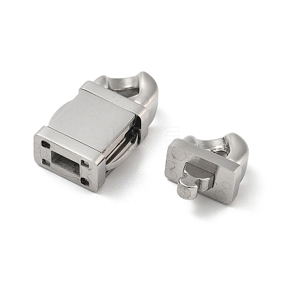 304 Stainless Steel Snap Clasps STAS-V008-23P-1