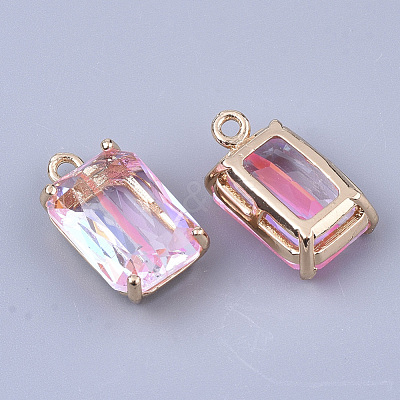 Transparent Glass Pendants GLAA-T007-20D-1