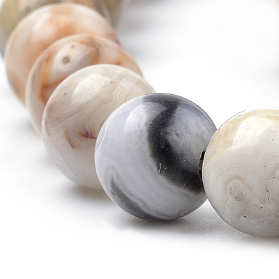 Natural Crazy Lace Agate Round Bead Strands X-G-E334-6mm-20-1