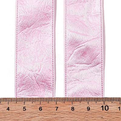 Imitation Leather Polyester Ribbon DIY-R050-02D-1