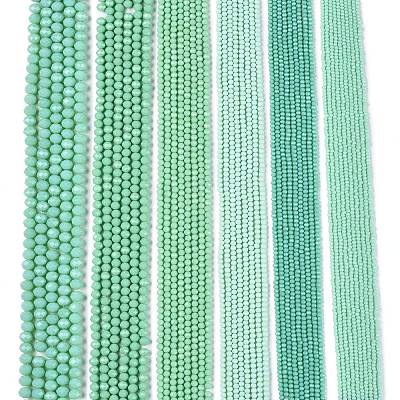 Opaque Solid Color Imitation Jade Glass Beads Strands LS-EGLA-A044-P1mm-D14-1