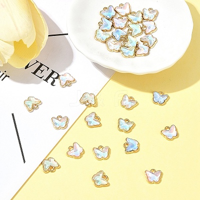 30Pcs Alloy Glass Charms FIND-FS0002-79-1