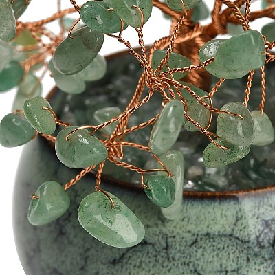 Natural Green Aventurine Chips Tree of Life Display Decorations GG-CBACC2B-02C-1