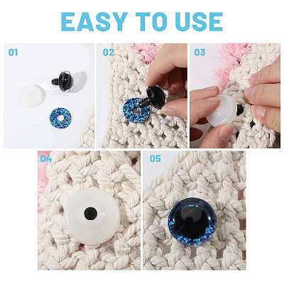 120Pcs Plastic Doll Craft Eyes FIND-PH0028-81-1