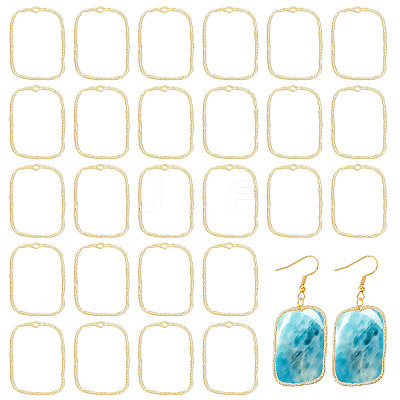 100Pcs Alloy Open Back Bezel Pendants FIND-CA0008-64-1
