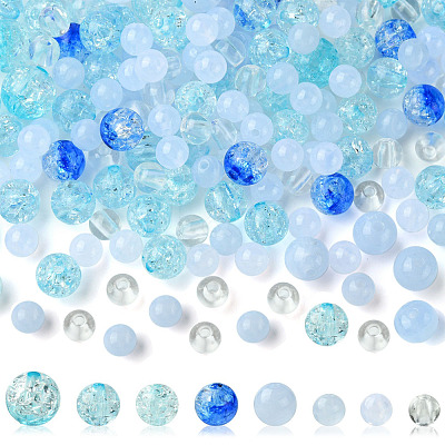 DIY Round Acrylic Beads Bracelets Making Kits DIY-FS0007-02A-1