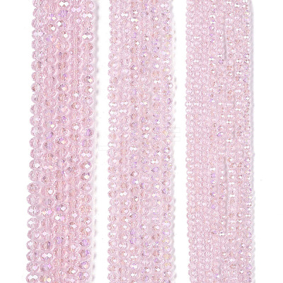 Electroplate Glass Beads Strands X-EGLA-A044-T6mm-B10-1