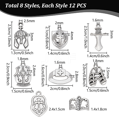 Tibetan Styles Alloy Pendants FIND-PH0027-26-1