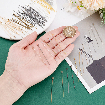1200Pcs 6 Colors Alloy Eye Pins FIND-PH0025-40-1