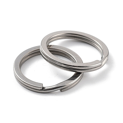 Non-Tarnish 304 Stainless Steel Split Key Rings X-STAS-Q314-01A-P-1