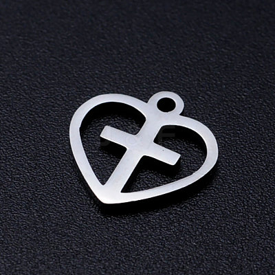 Non-Tarnish 201 Stainless Steel Hollow Charms STAS-Q201-JN318-1-1