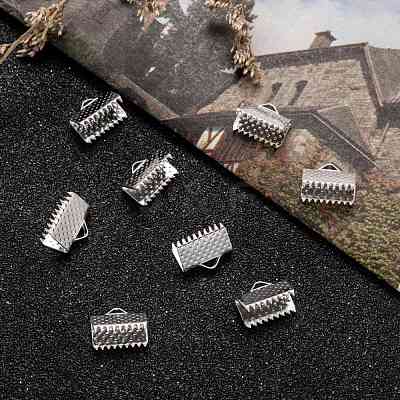 Iron Ribbon Crimp Ends E143Y-S-1